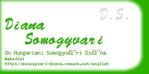 diana somogyvari business card